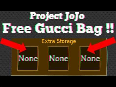 how to use gucci bag in project jojo. 